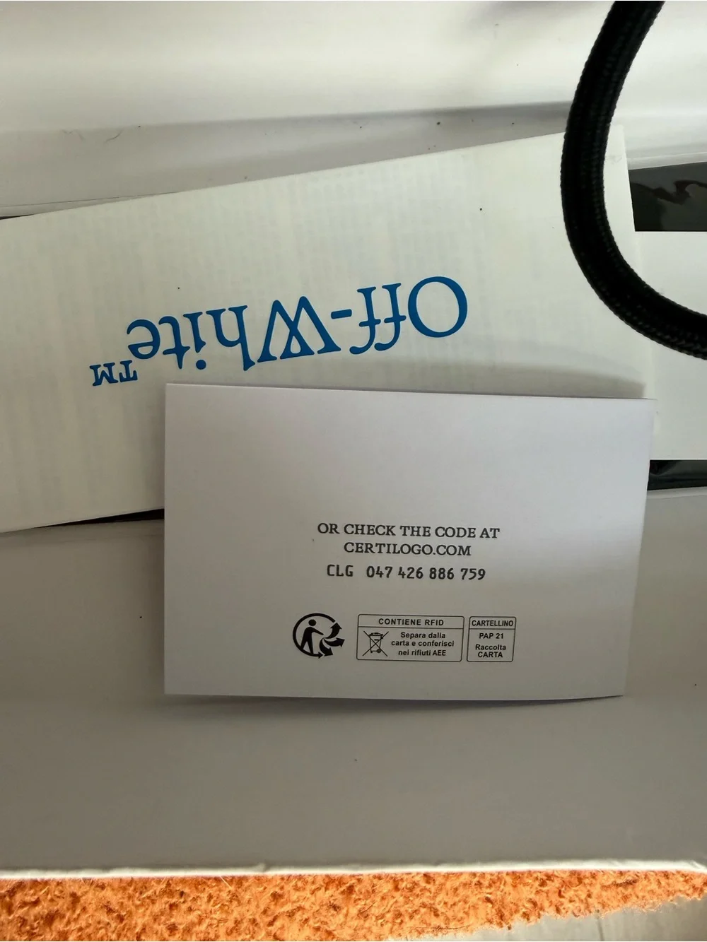 Off-White Black Jeweled Rectangle Sunglasses